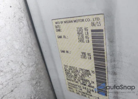 2016 Nissan Maxima 3.5 Sl из США, поврежденный, VIN 1N4AA6AP3GC381583